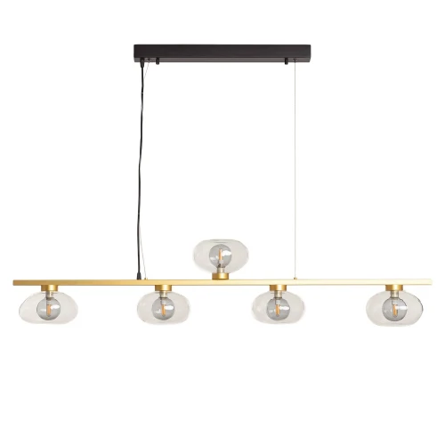 Lampa Wisząca złota szkło 5XG9 120cm Abruzzo Valoro.webp