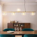 Lampa Wisząca złota szkło 5XG9 120cm Abruzzo Valoro 2.webp