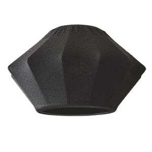 Lampa Wisząca Czarna Bawełniana E27 Ø33cm Abruzzo Ludoro
