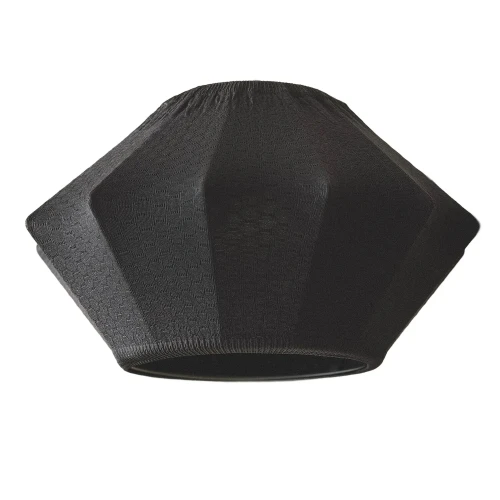 Lampa Wisząca Czarna Bawełniana E27 Ø33cm Abruzzo Ludoro.webp