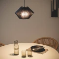 Lampa Wisząca Czarna Bawełniana E27 Ø33cm Abruzzo Ludoro 2.webp