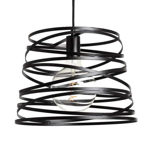 Lampa Wisząca Czarna nowoczesna Ø33cm Abruzzo Arlena.webp