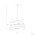 Lampa Wisząca Czarna nowoczesna Ø33cm Abruzzo Arlena 7.webp