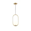 Lampa Wisząca kryształowa kula Złota Ø15cm E27 Abruzzo Veliano.webp