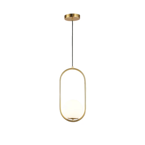 Lampa Wisząca kryształowa kula Złota Ø15cm E27 Abruzzo Veliano.webp