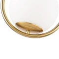 Lampa Wisząca kryształowa kula Złota Ø15cm E27 Abruzzo Veliano 5.webp