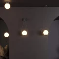 Lampa Wisząca kryształowa kula Złota Ø15cm E27 Abruzzo Veliano 12.webp