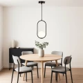 Lampa Wisząca kryształowa czarna kula Ø15cm E27 Abruzzo Veliano 3.webp