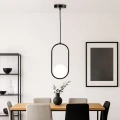 Lampa Wisząca kryształowa czarna kula Ø15cm E27 Abruzzo Veliano 5.webp