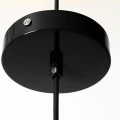 Lampa Wisząca kryształowa czarna kula Ø15cm E27 Abruzzo Veliano 11.webp