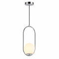 Lampa Wisząca kryształowa Hhromowana kula Ø15cm E27 Abruzzo Veliano.png