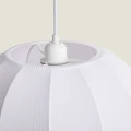 Lampa Wisząca Biała Bawełniana E27 Ø36cm Abruzzo Ludoro 4.webp