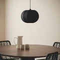 Lampa Wisząca Czarna Bawełniana E27 Ø36cm Abruzzo Ludoro 3.webp