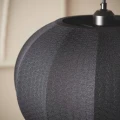 Lampa Wisząca Czarna Bawełniana E27 Ø36cm Abruzzo Ludoro 4.webp