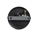 Lampa Wisząca Czarna Bawełniana E27 Ø36cm Abruzzo Ludoro 9.webp