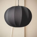 Lampa Wisząca Czarna Bawełniana E27 Ø36cm Abruzzo Ludoro 11.webp