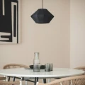 Lampa Wisząca Czarna Bawełniana E27 Ø33cm Abruzzo Ludoro 3.webp