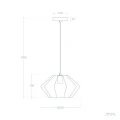 Lampa Wisząca Czarna Bawełniana E27 Ø33cm Abruzzo Ludoro 9.webp