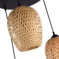 Potrójna wiklinowa lampa wisząca 3xE27 Abruzzo Natura 11.webp