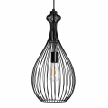 Lampa Wisząca Metalowa Czarna Ø25cm E27 Abruzzo Volterra.png