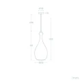 Lampa Wisząca Metalowa Czarna Ø25cm E27 Abruzzo Volterra 8.webp