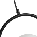 Lampa Wisząca Czarna Kula Mleczna Abruzzo Rossi E27 9.webp
