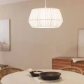 Lampa Wisząca beżowa materiałowa E27 Abruzzo Savona 4.webp