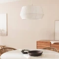 Lampa Wisząca beżowa materiałowa E27 Abruzzo Savona 5.webp
