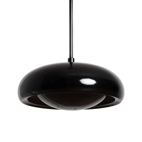 Lampa Wisząca Metalowa Czarna Połysk E27 Abruzzo Positano.webp