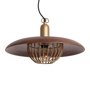 Lampa Wisząca drewniana Ø45cm E27 Abruzzo Litoso