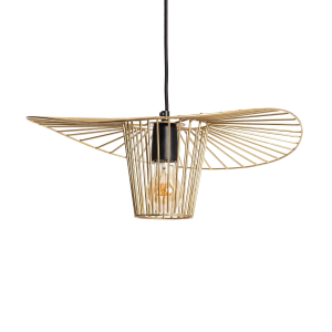 Lampa Wisząca z metalu E27 złota Ø45cm Abruzzo Petti