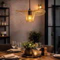 Lampa Wisząca z metalu E27 złota Ø45cm Abruzzo Petti 2.webp