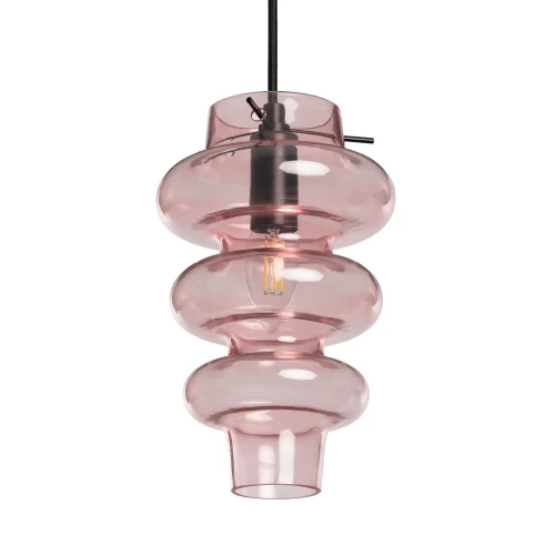 Lampa Wisząca ze szkła dymionego E27 Abruzzo Ulivio.webp