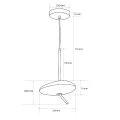Lampa wisząca złota nowoczesna 2800K 6W Abruzzo Vento 9.webp