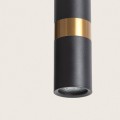 Lampa Wisząca tuba czarno złota GU10 Abruzzo Lorina 5.jpg
