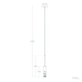 Lampa Wisząca tuba czarno złota GU10 Abruzzo Lorina 9.webp