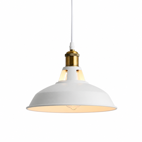 Lampa Wisząca Vintage Biała Ø27cm E27 Filanto Abruzzo.png