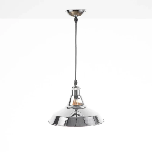Lampa Wisząca Vintage Srebrna Ø27cm E27 Filanto Abruzzo.webp