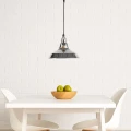 Lampa Wisząca Vintage Srebrna Ø27cm E27 Filanto Abruzzo 2.webp