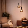 Lampa Wisząca szklana Czarna Ø20cm Abruzzo Riflesso 2.webp