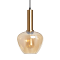 Lampa Wisząca szklana bursztynowa Ø20cm Abruzzo Riflesso.png