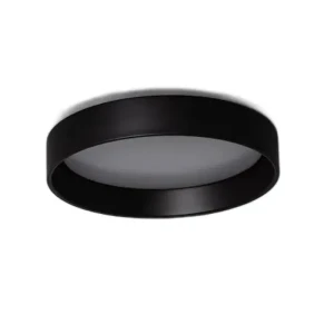 Plafon LED okrągły czarny metalowy 20W Ø450mm 3000K Abruzzo Nero