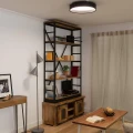 Plafon LED okrągły czarny metalowy 20W Ø450mm 3000K Abruzzo Nero 2.webp