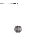 Lampa Wisząca Zewnętrzna Czarna lampion Ø30cm Abruzzo Grazia.webp