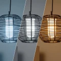 Lampa Wisząca Zewnętrzna Czarna lampion Ø30cm Abruzzo Grazia 4.webp