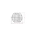 Lampa Wisząca Zewnętrzna Czarna lampion Ø30cm Abruzzo Grazia 9.webp