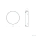 Plafony LED 24W okrągły z Filcu Ø50cm CCT Abruzzo Vistaro 6.webp