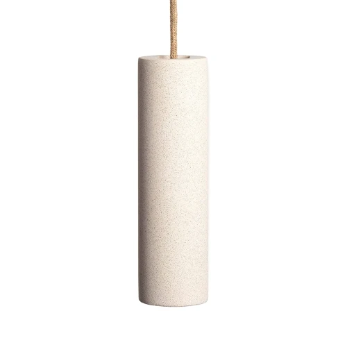 Lampa Wisząca z Cementu Gu10 Biała Abruzzo.webp