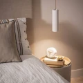 Lampa Wisząca z Cementu Gu10 Biała Abruzzo 2.webp
