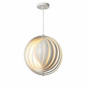 Designerska lampa wisząca E27 Ø 36cm Abruzzo Argento